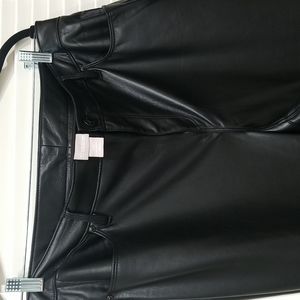Chico's Black Faux Leather Pants